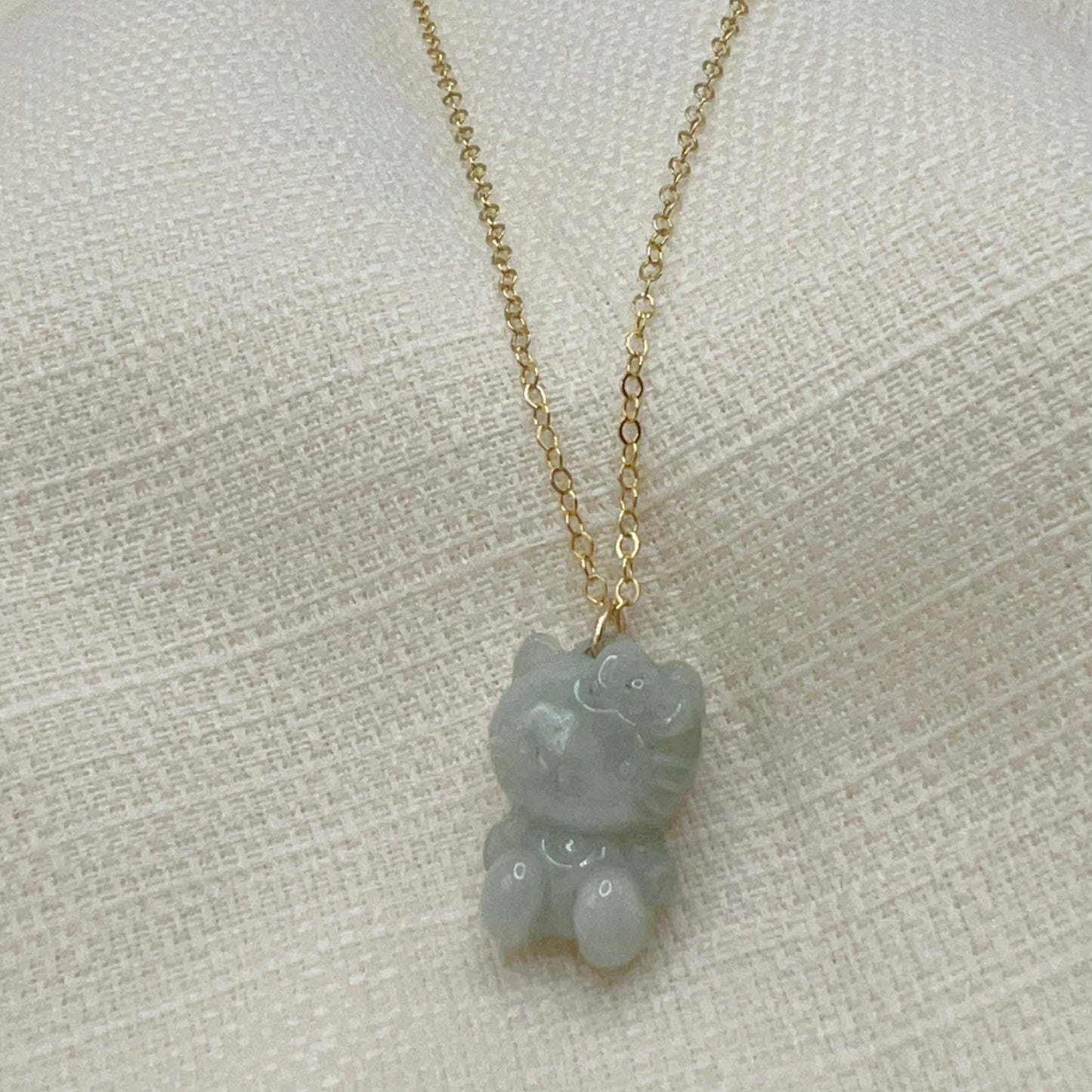 Hello Kitty Jade Necklace