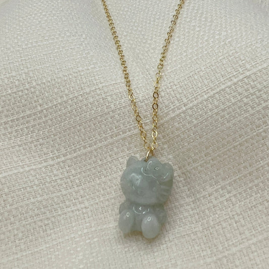 Hello Kitty Jade Necklace