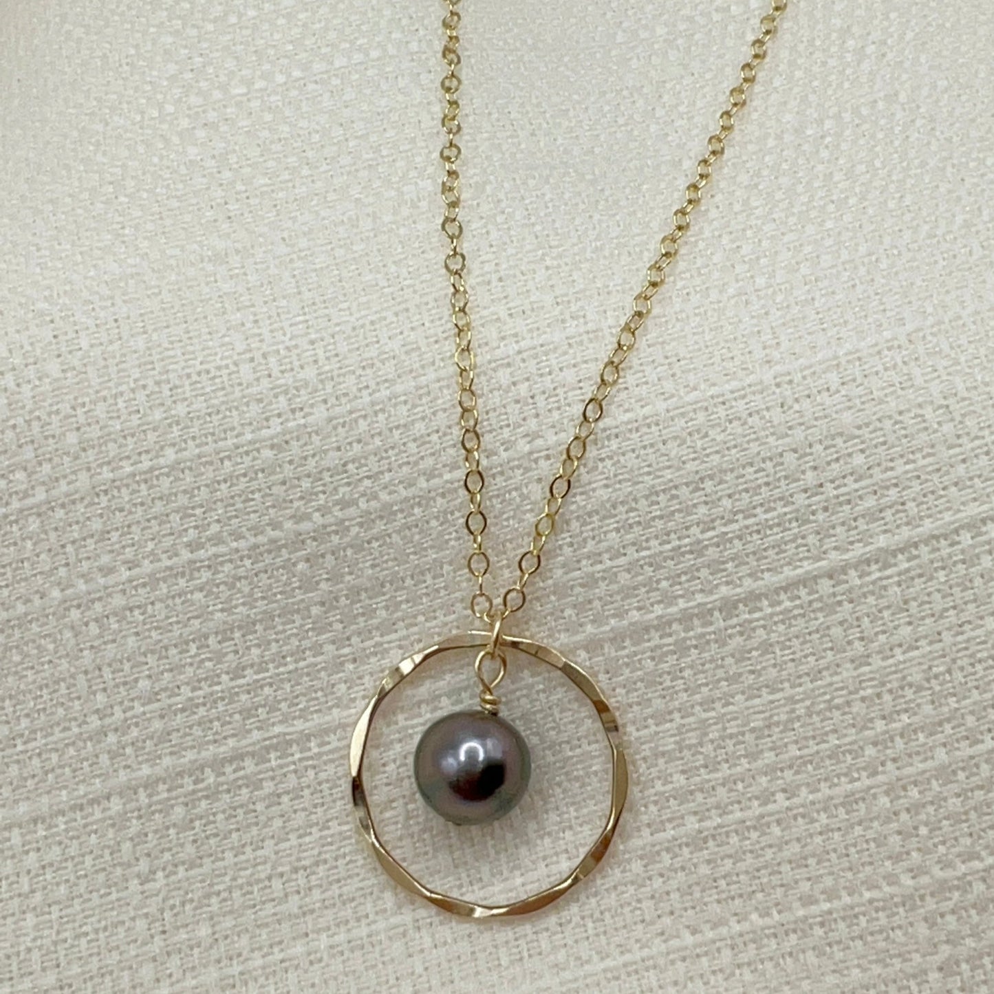 Tahitian Pearl Ring Necklace