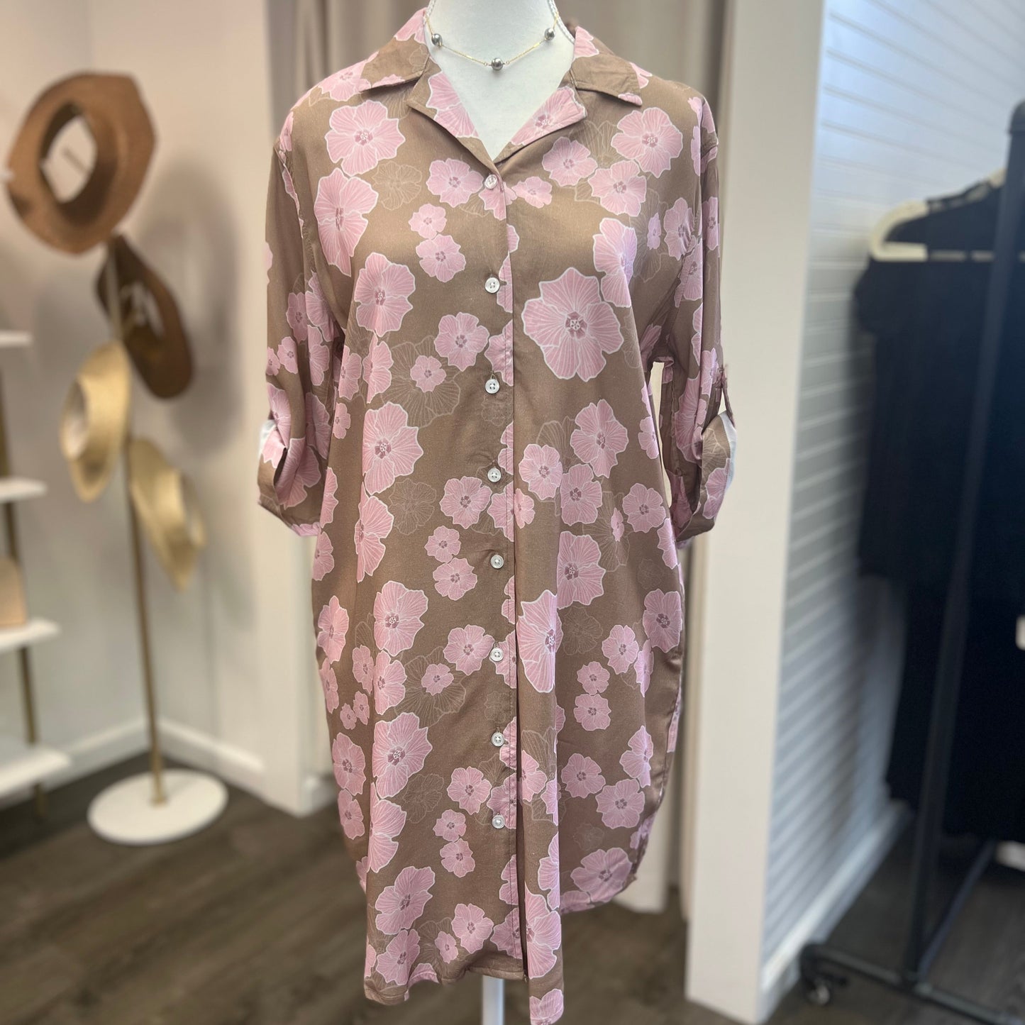 Linx Hawaii Hau Button Up Dress